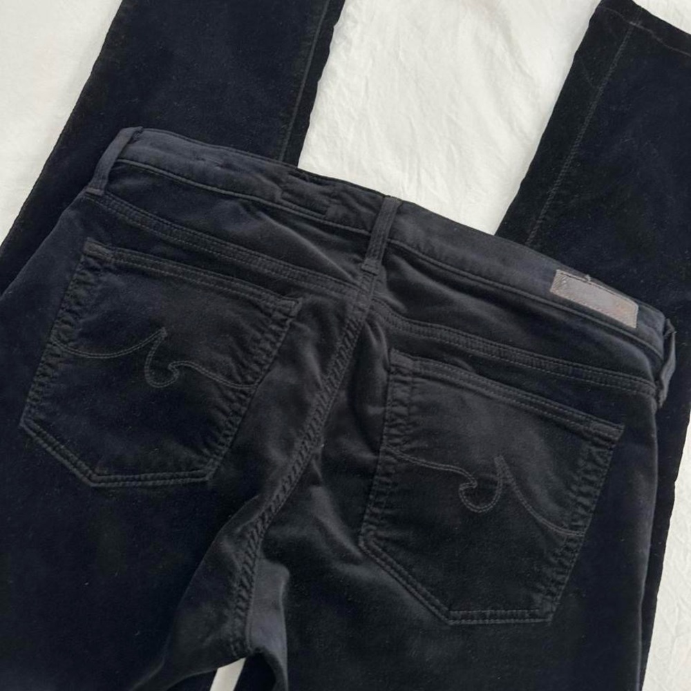 AG Jeans Velvet Low Rise Skinny Jeans - Picture 6 of 8